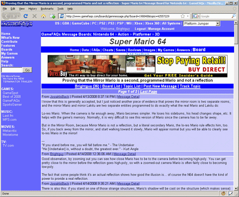 GameFAQs Classic Boards