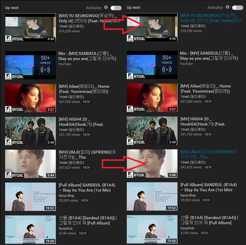 YouTube: Colored visited links (Nova)