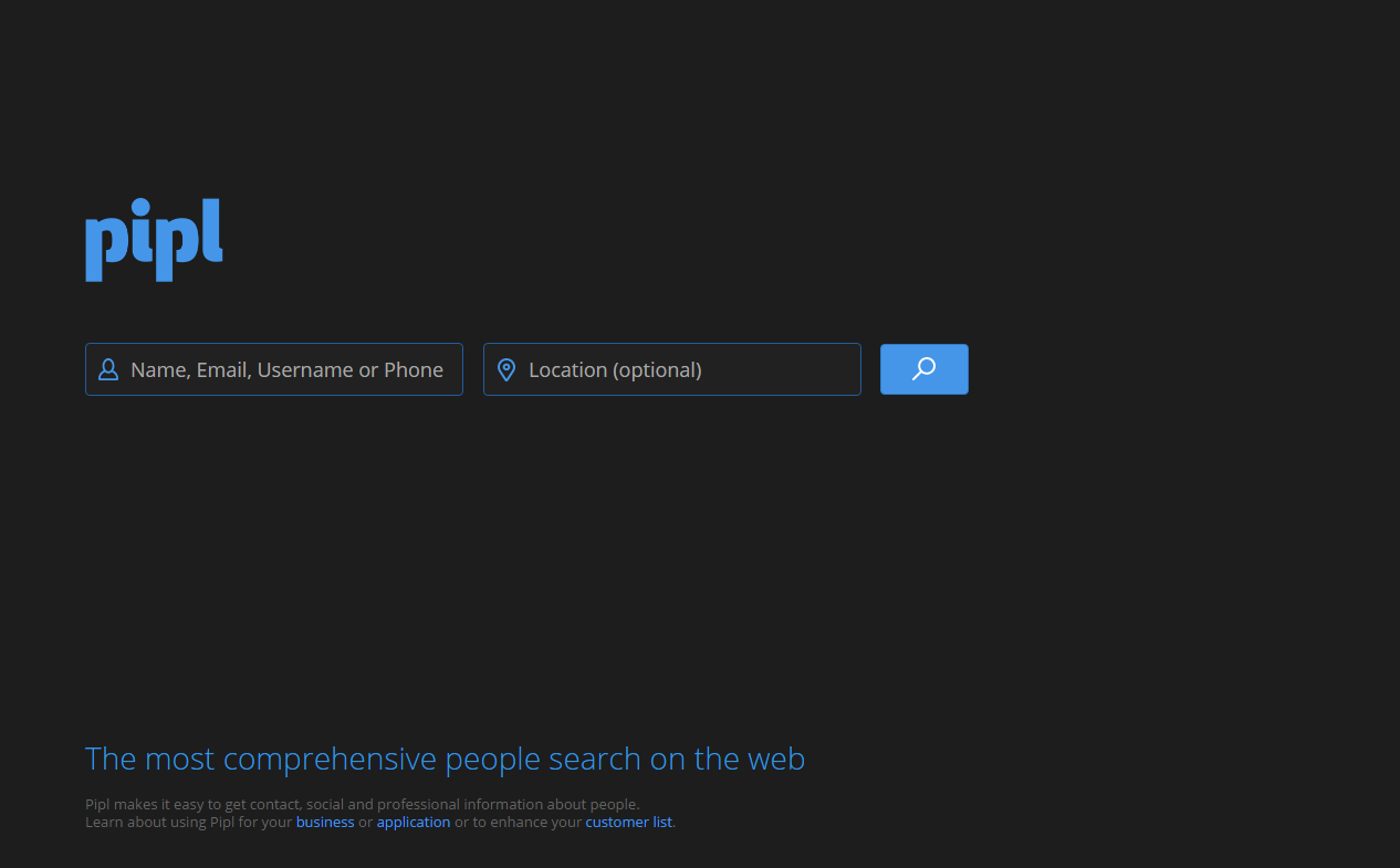 Pipl.com Dark