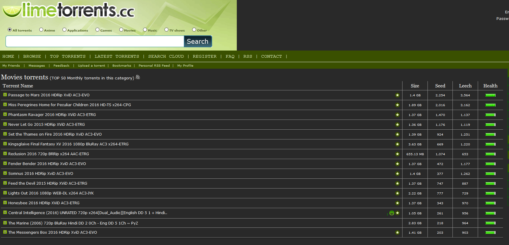Limetorrents.cc Dark