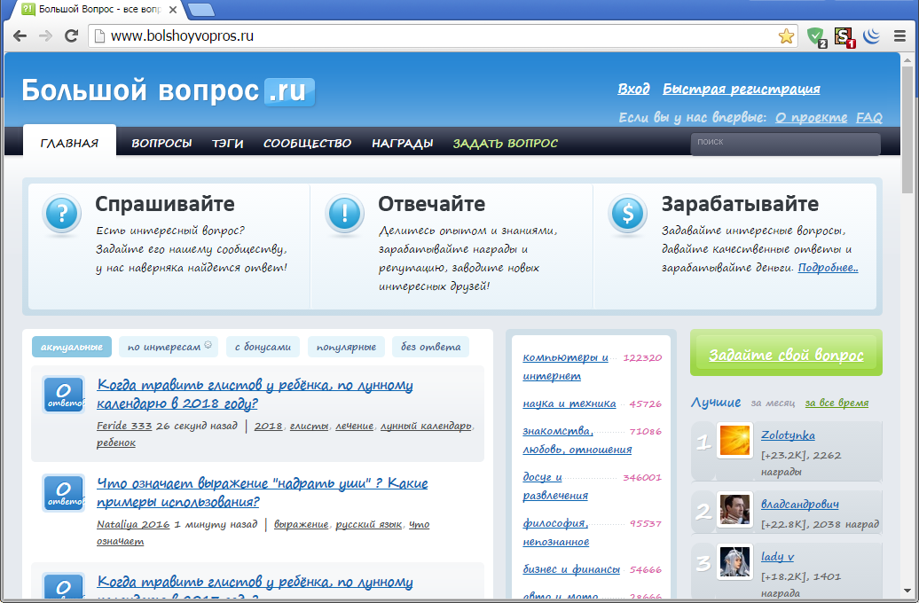 Большой вопрос. Дневник