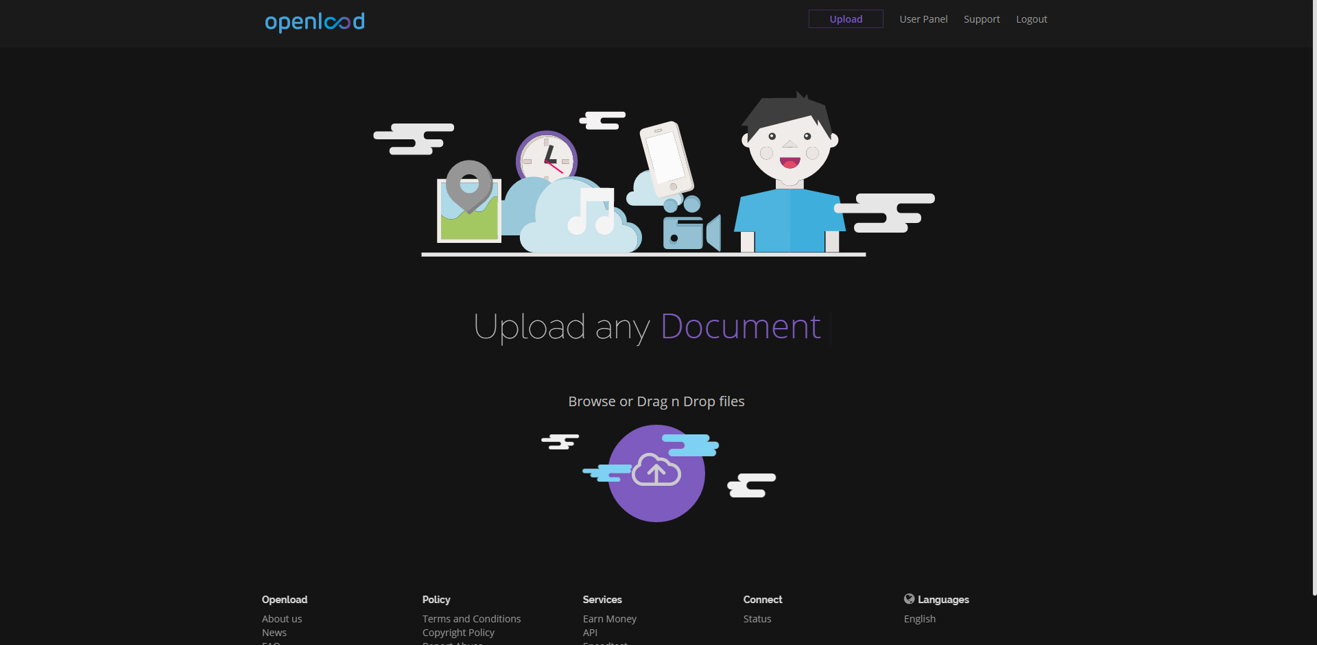 Openload Dark Theme | openload.co