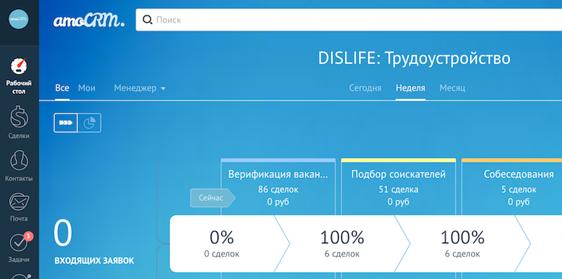 amoCRM - DISLIFE
