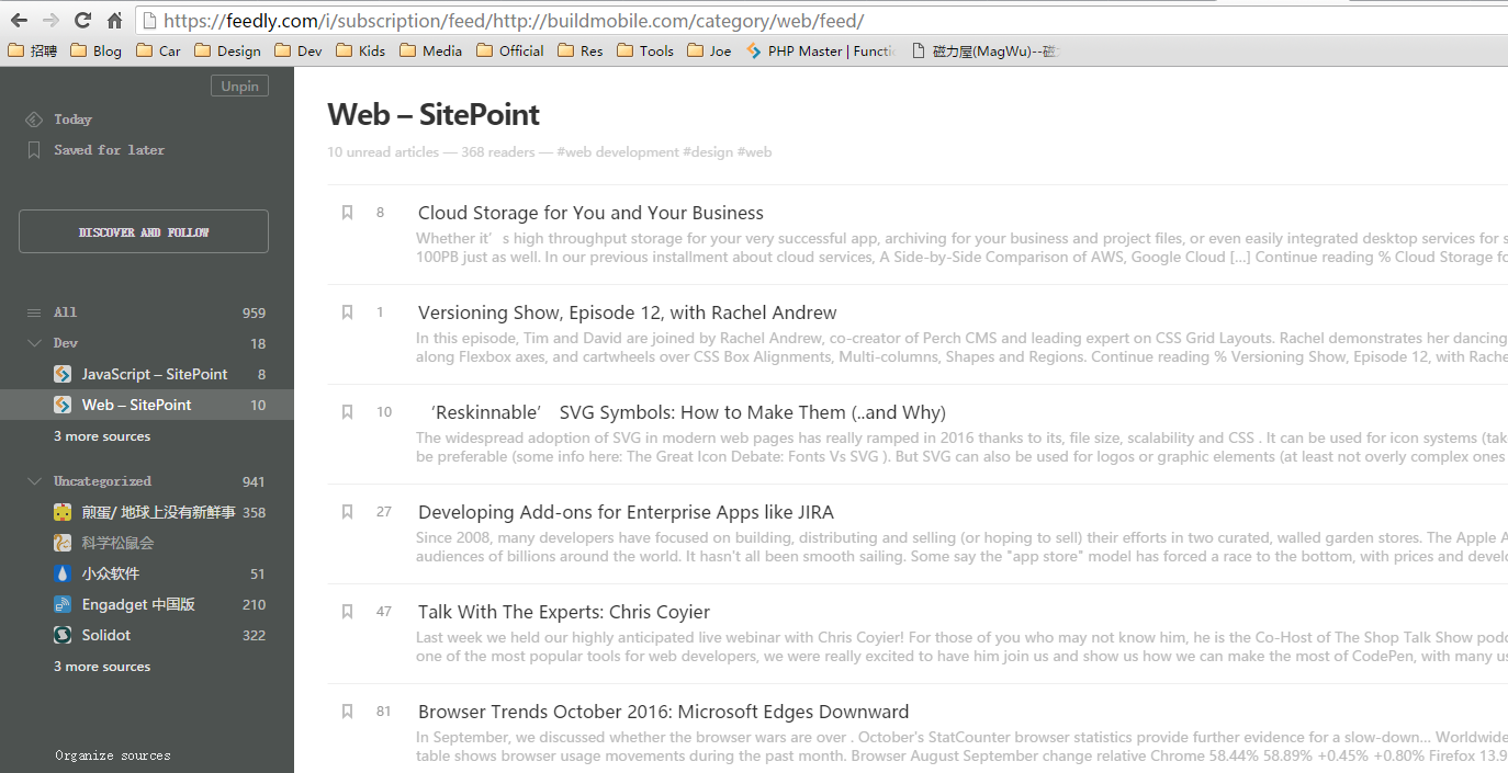 read sitepoint easier