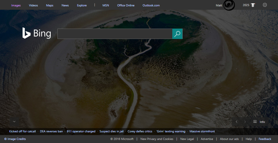 Bing at Night