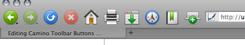 Camino Toolbar Buttons