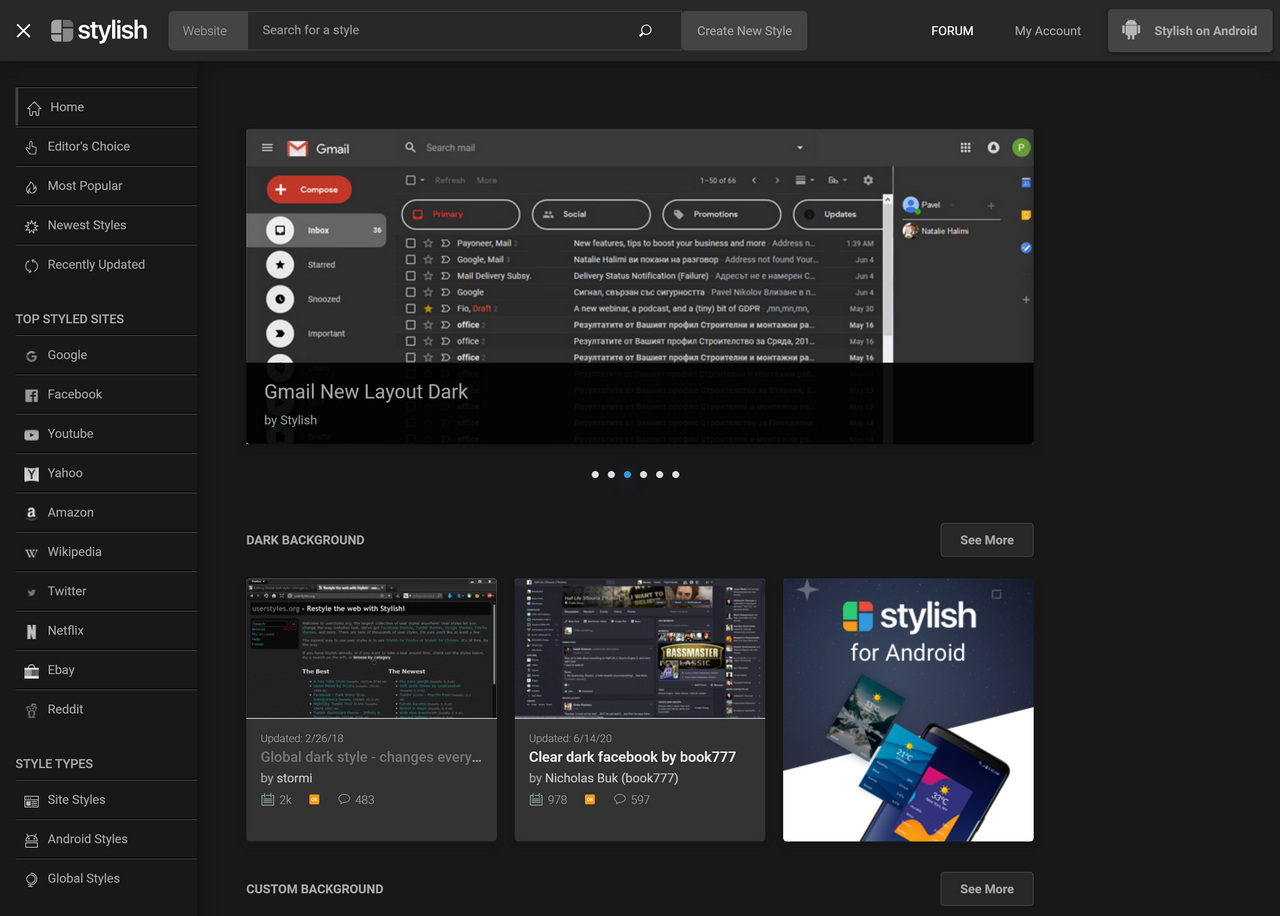 Darker Userstyles.org
