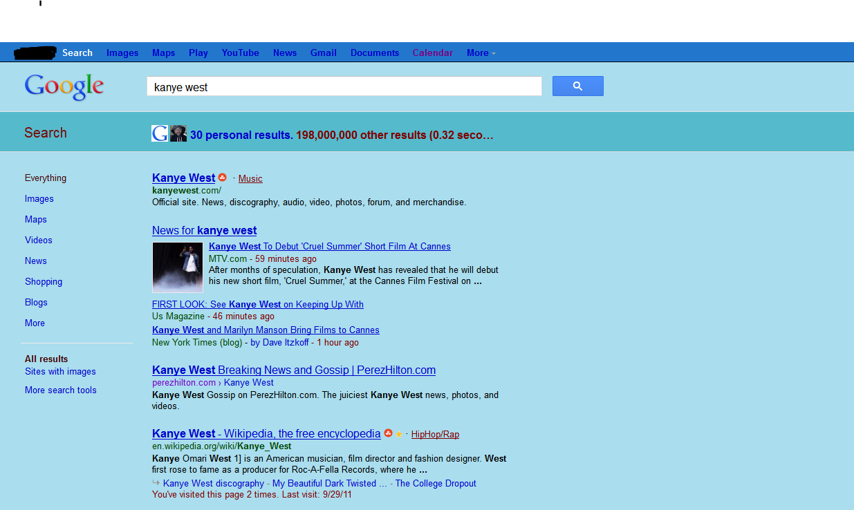 Google Search - Turquoise Background