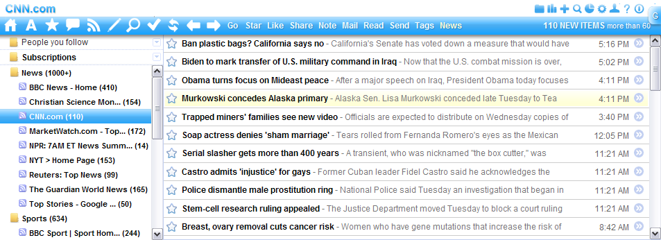 My Own Google Reader