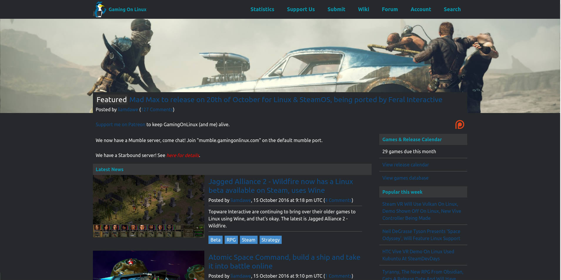 gamingonlinux dark