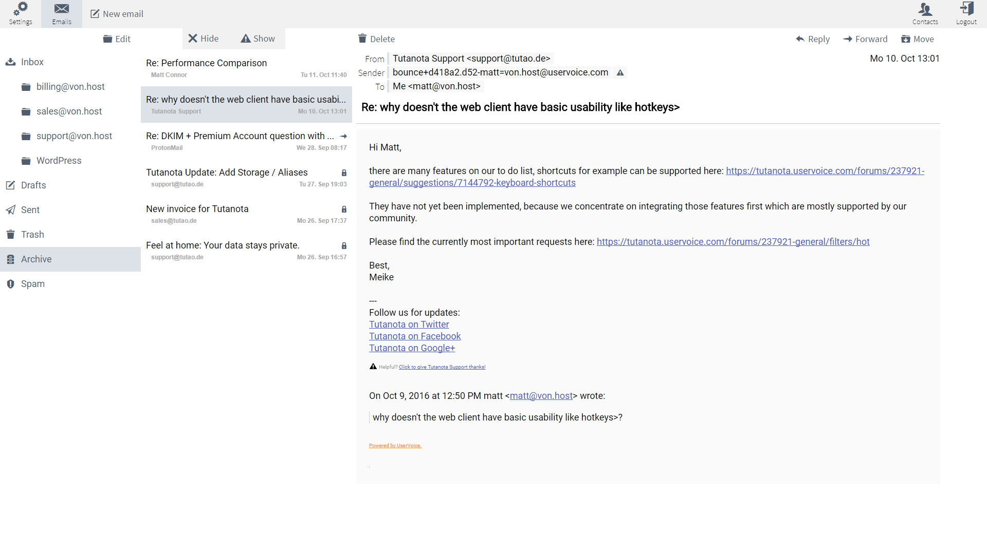 Tutanota v2 | Hello from USA!