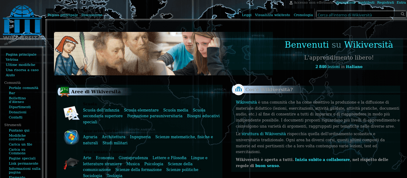 Wikiversity.org dark + trasparent