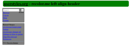 userstyles.org change the header content