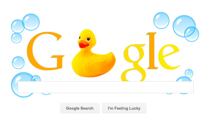 Rubber Duck Google Logo