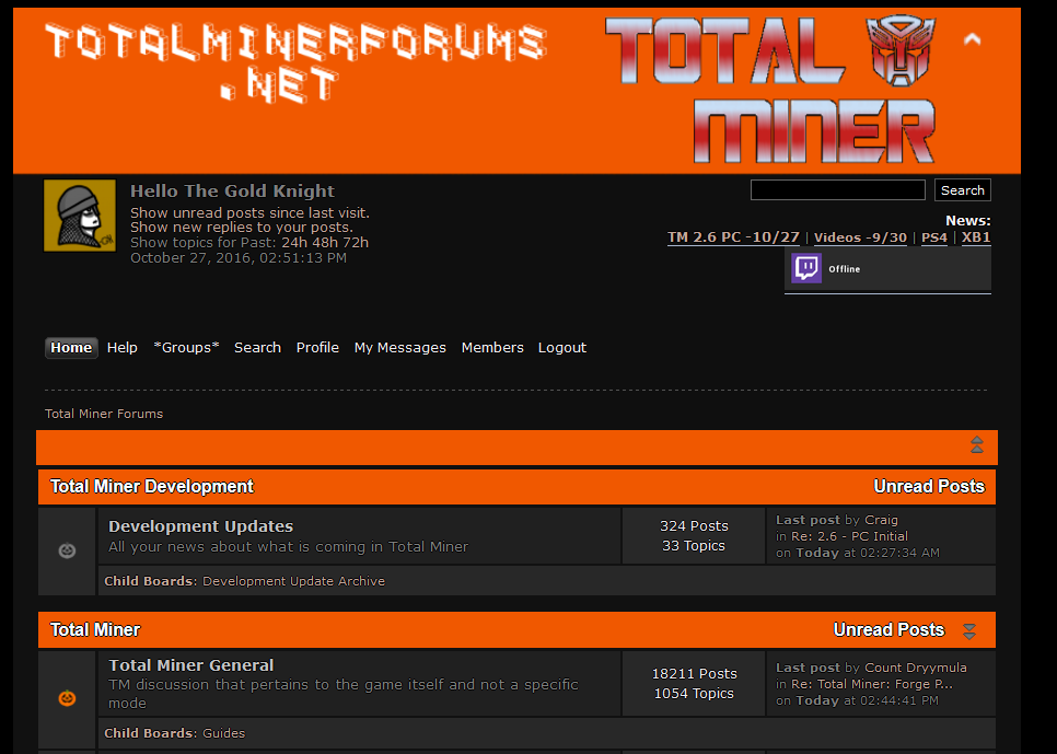 Total Miner: Forums - Simplistic Halloween Theme
