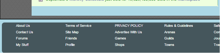 gaia online REMOVE my gaia footer