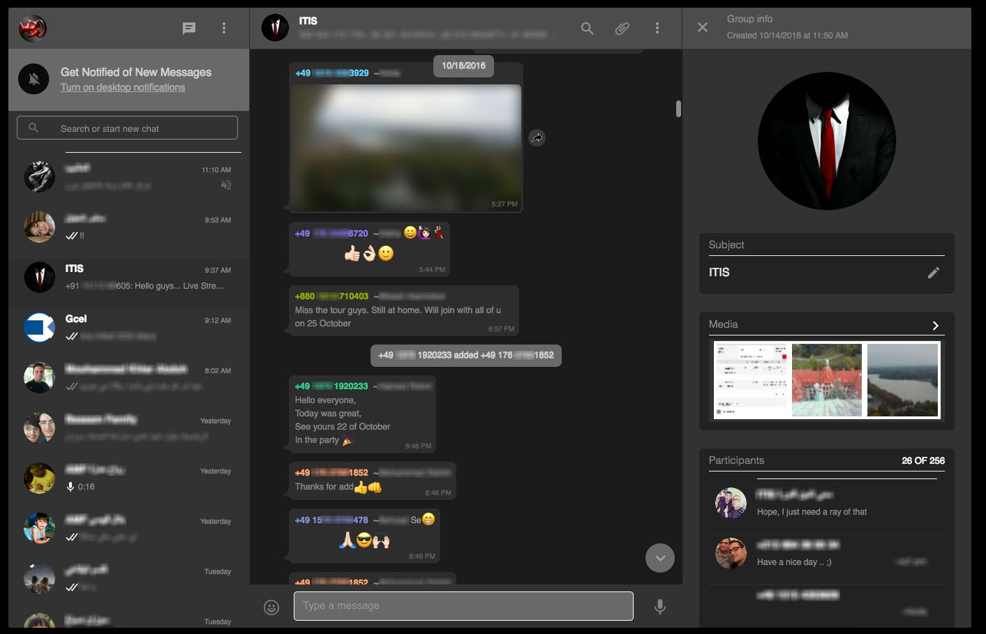 WA-Web - Dark Skin [with more fixes] v17.05.04