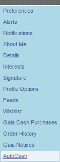 gaia online add color to the drop down menus