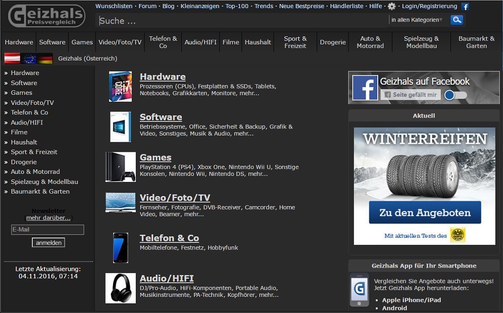 Geizhals.at - Dark Grey