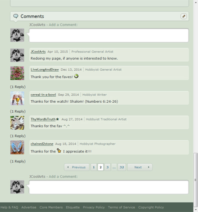 DeviantArt Condensed Comments 2