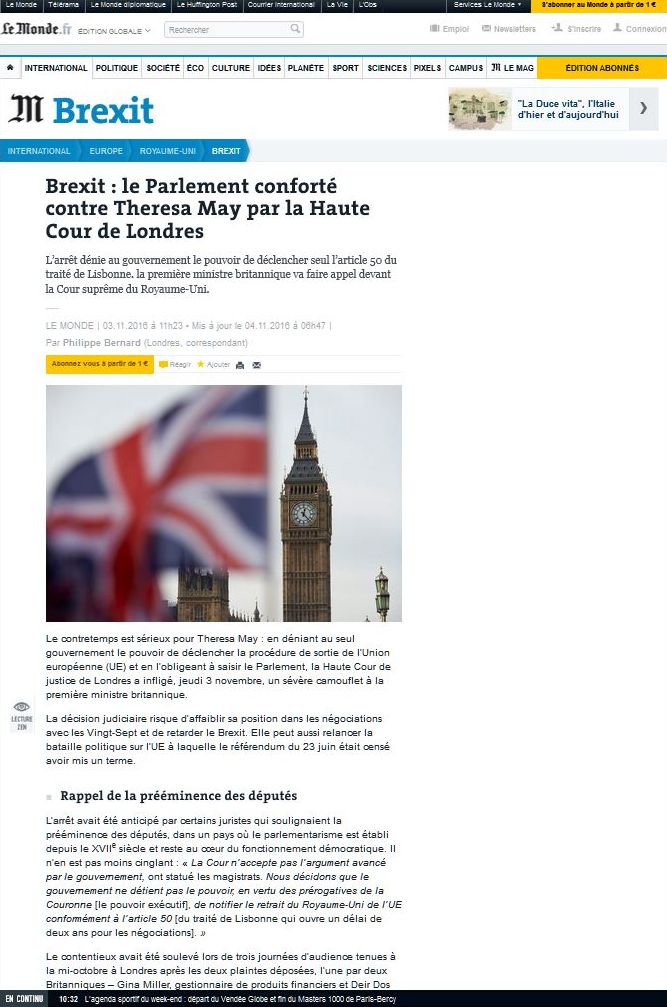 Le monde article cleaner