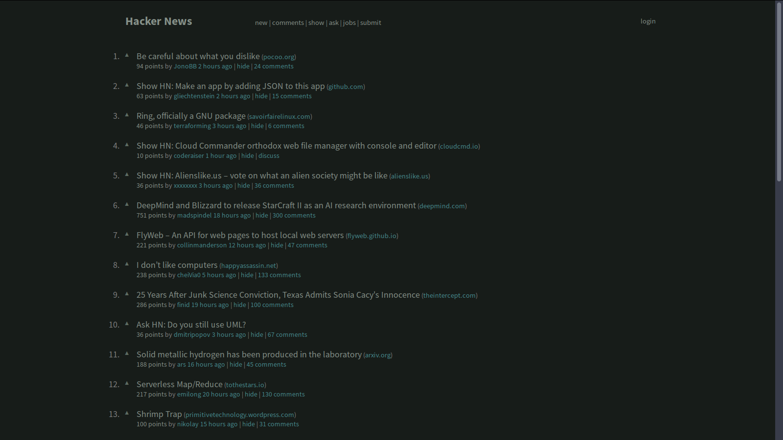 Dark Hacker News