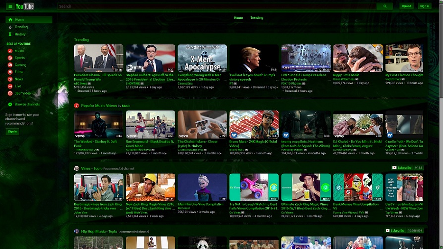 Old Youtube - Black & Green DestructiveBurn KMV