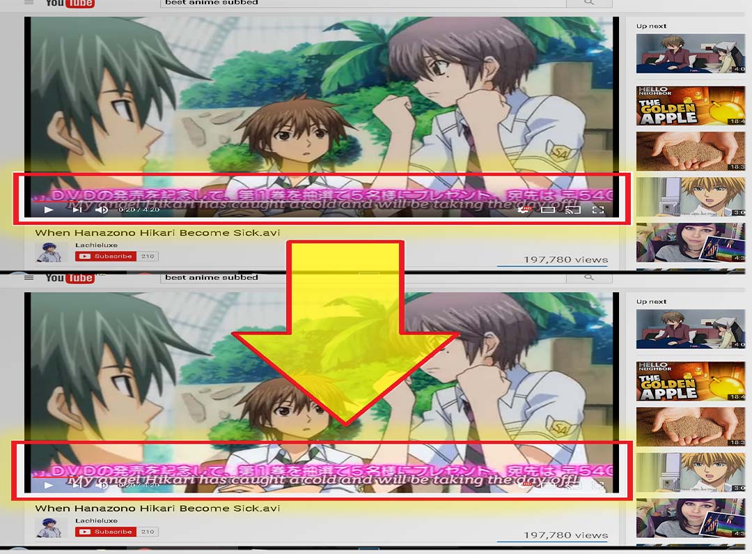 Remove The Shadow Gradient on YouTube Video Player