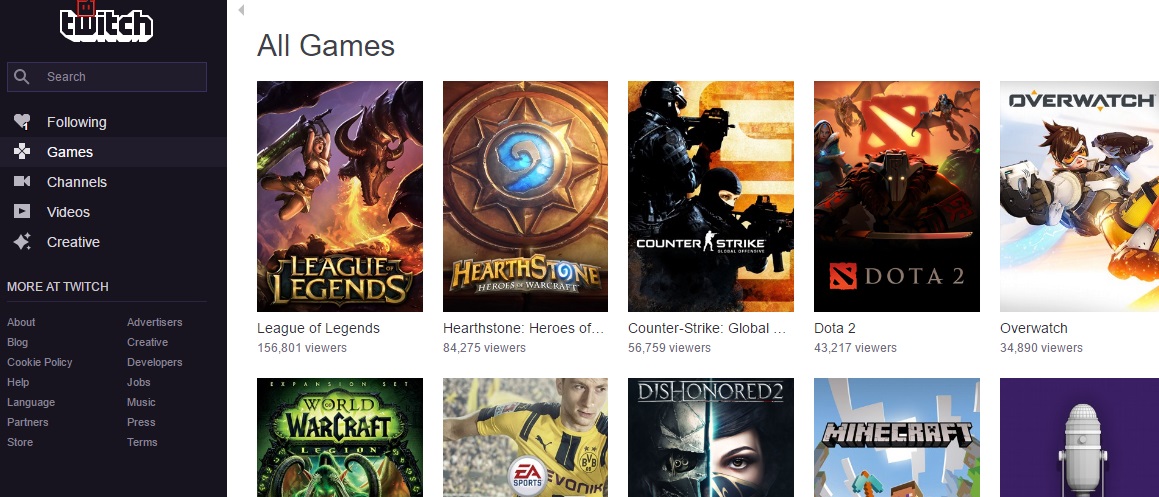 Twitch: Hide Promoted games in sidebar/directory