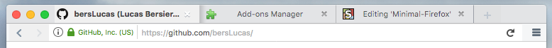 Minimal Firefox - Mac