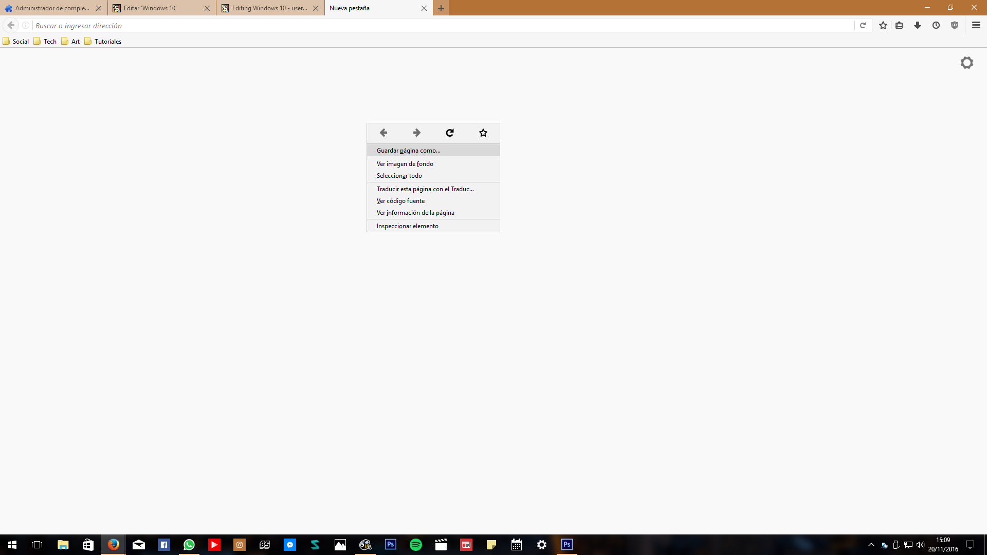 Windows 10 firefox