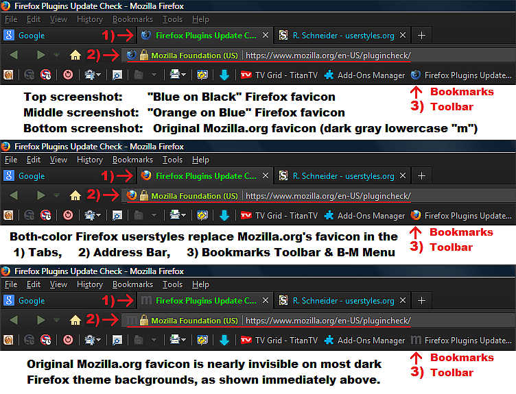Mozilla.org "m" Favicon -> Firefox "Blue & Black"