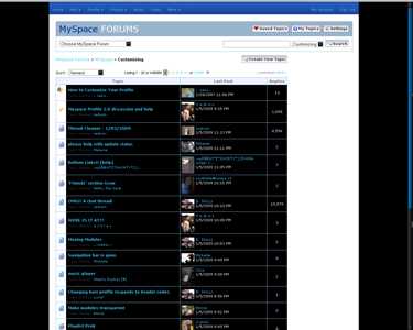 NEW Myspace Forums Stylez