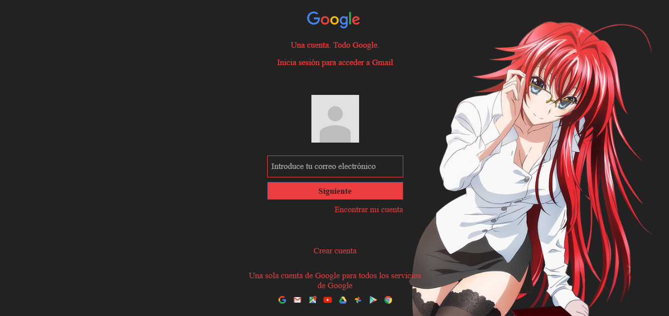 Rias Gremory - Gmail Login