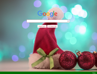 Google Christmas theme