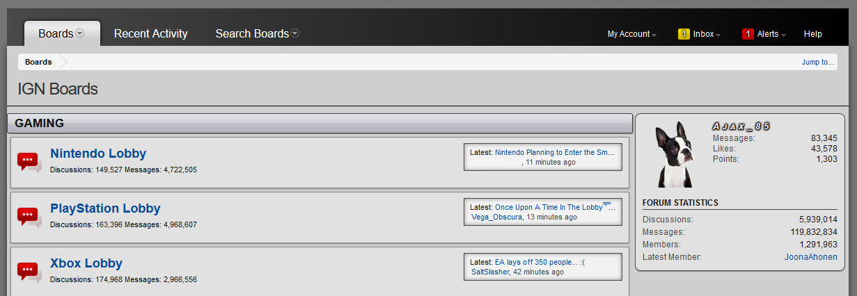 IGN Boards - Ajax's Theme