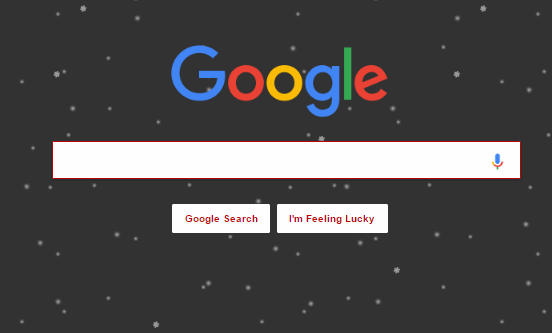 Let it snow on Google