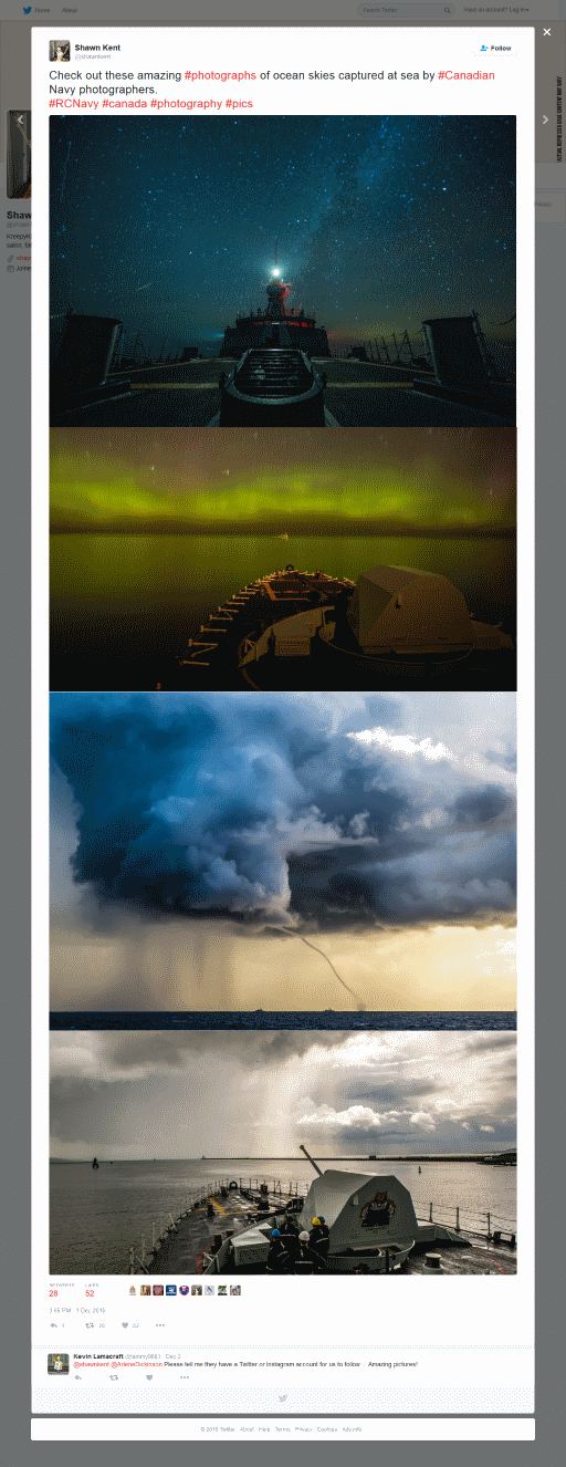 Twitter Modal Full Width