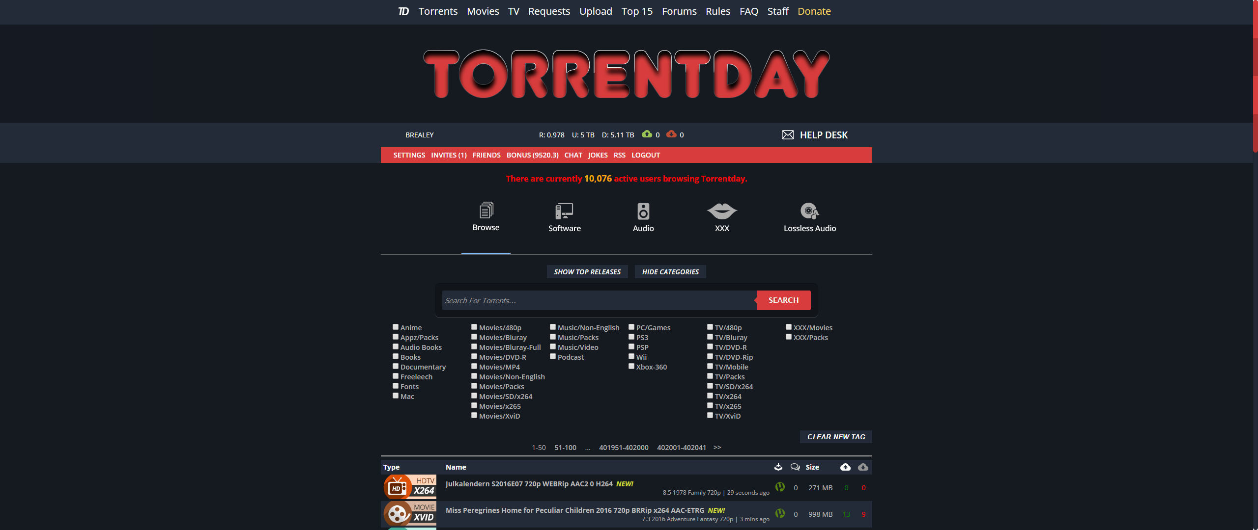 Torrentday Metro Blue