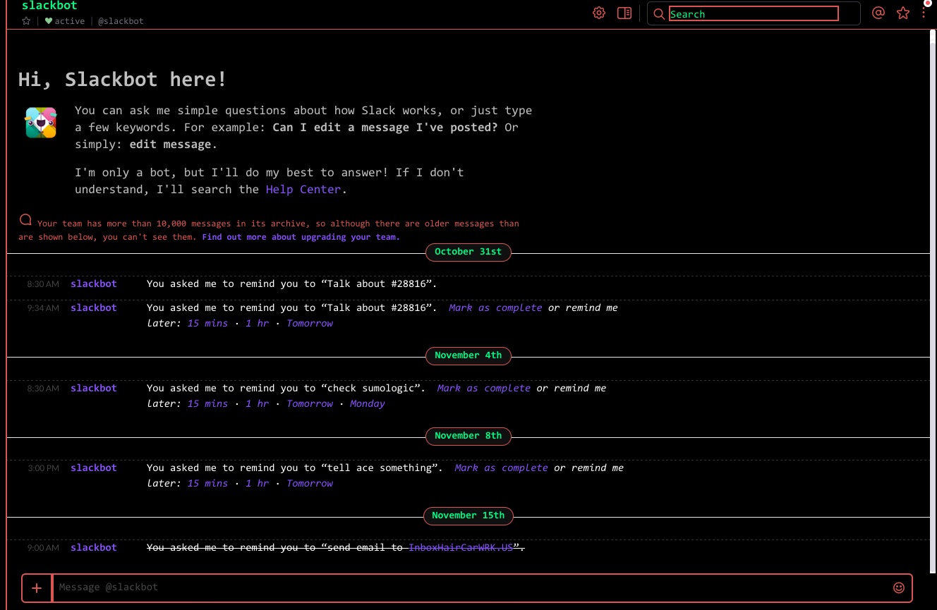 Slack - Neon Aligned Monospaced