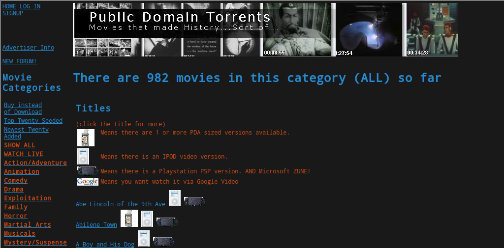 publicdomaintorrents tango