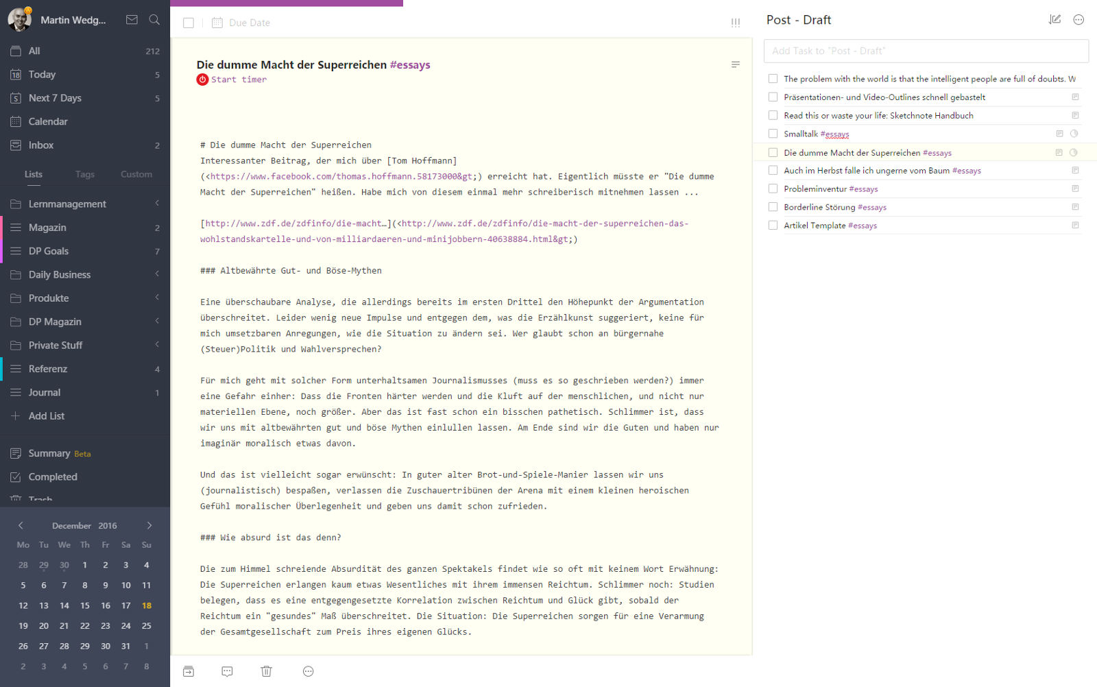 Tick Tick Slim Editor