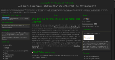 w3.org Dark Theme