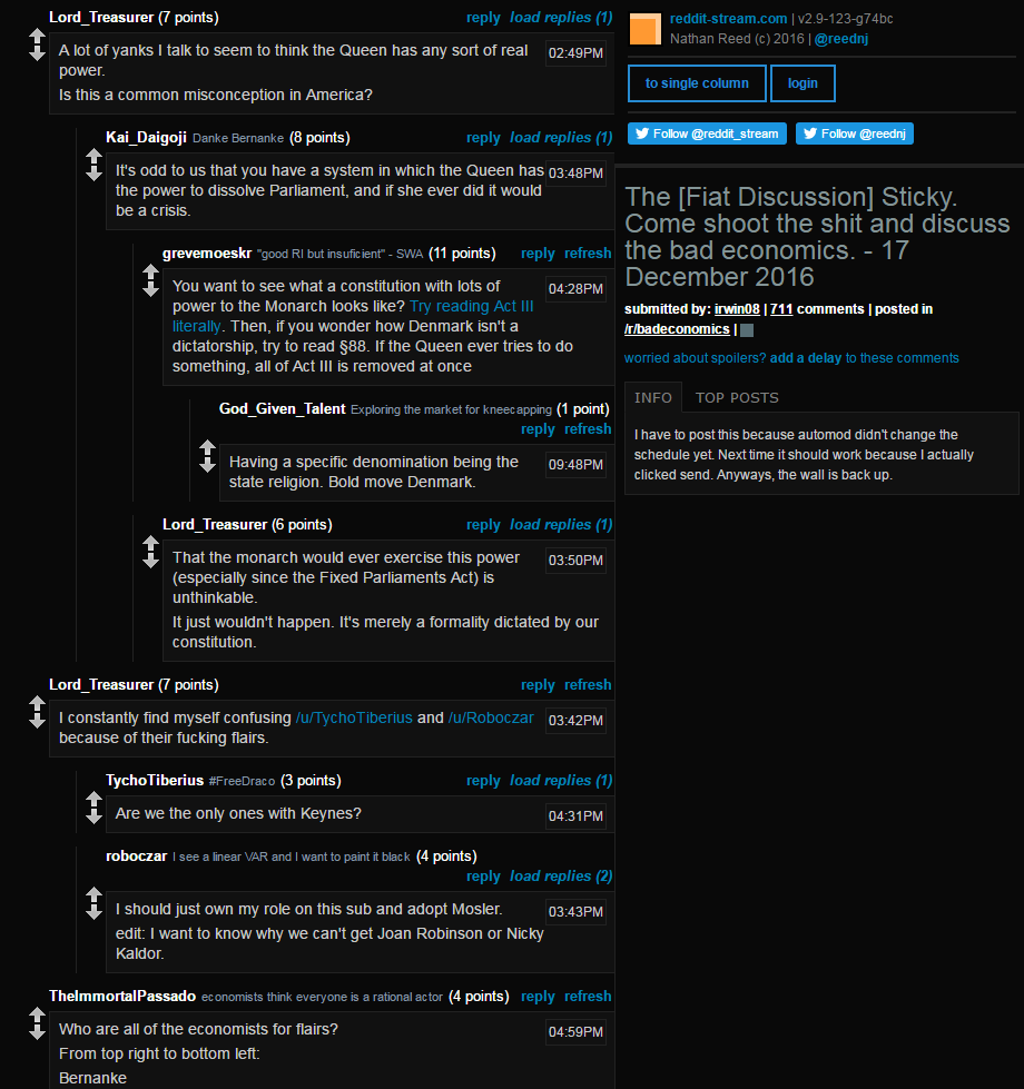 Reddit-Stream Alternative Dark-Mode