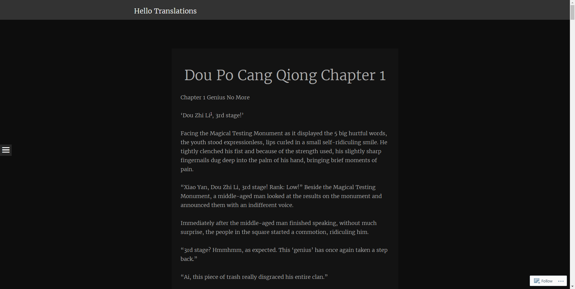 hellotranslations.wordpress.com dark theme