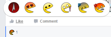 Pacman Reactions :v for Facebook