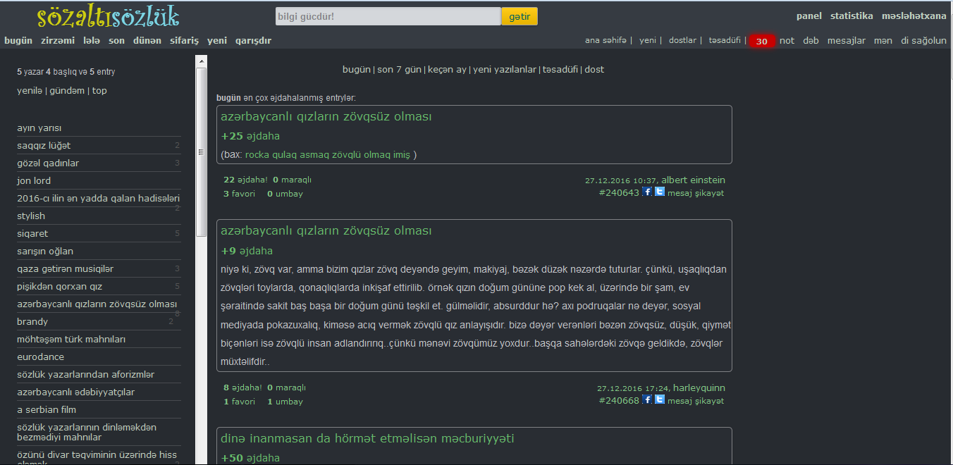 sözaltı sözlük - gecə rejimi üçün night teması