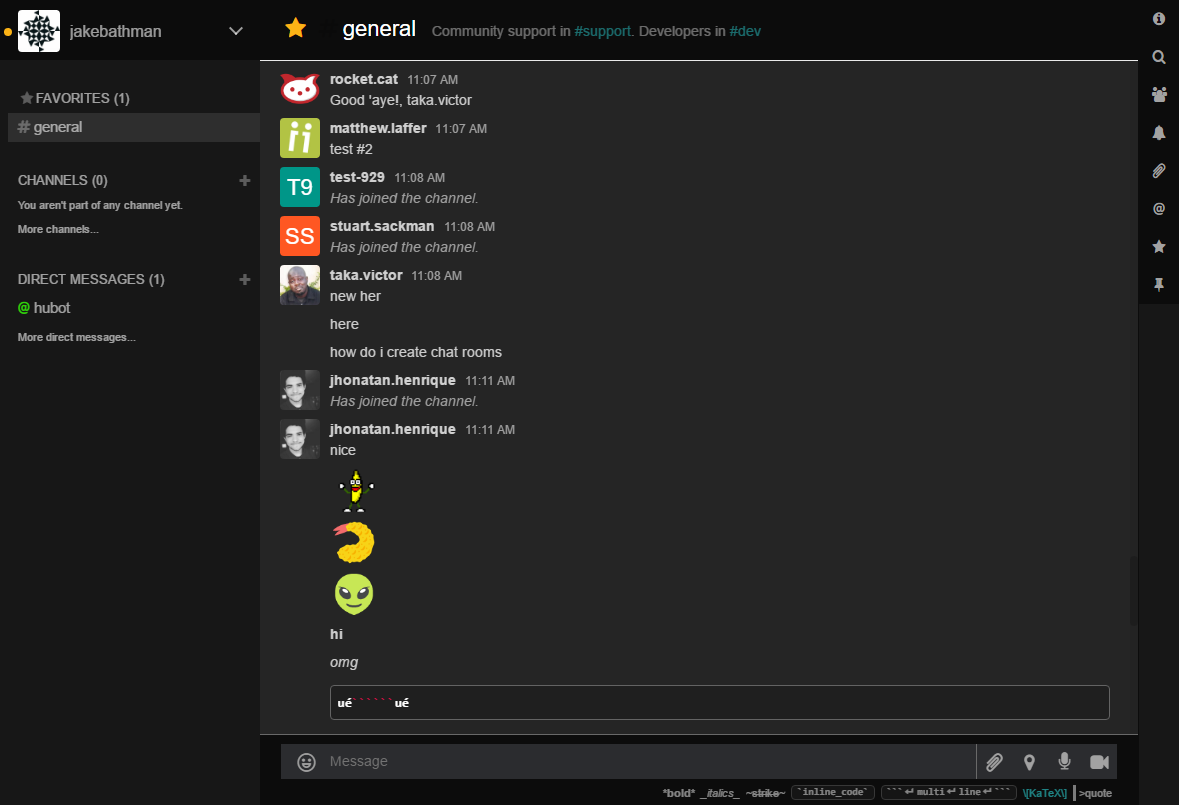Rocket Chat Inverted (Dark)