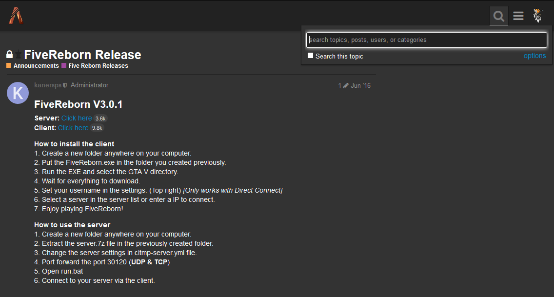 Discourse Dark Theme