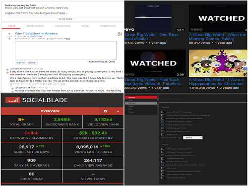 Quick fixes and colorizations for youtube